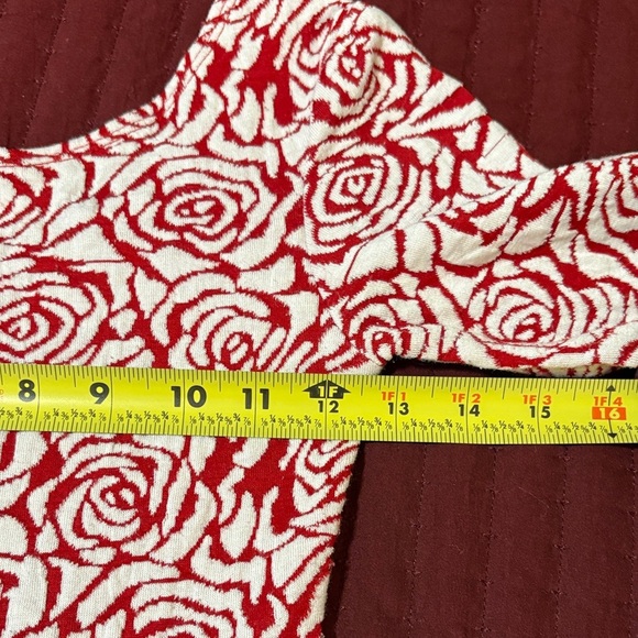 Five Loaves Two Fish Girls Red and White Floral Dress with Pockets Size 14 - Picture 7 of 10